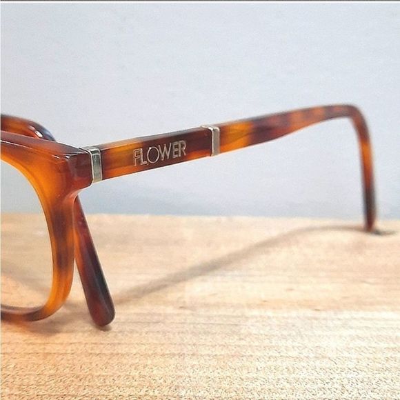 NEW Tortoise Rx'able Eyeglass Frame, FLOWER women, brown, 51 18 140 lightweight - Picture 5 of 6